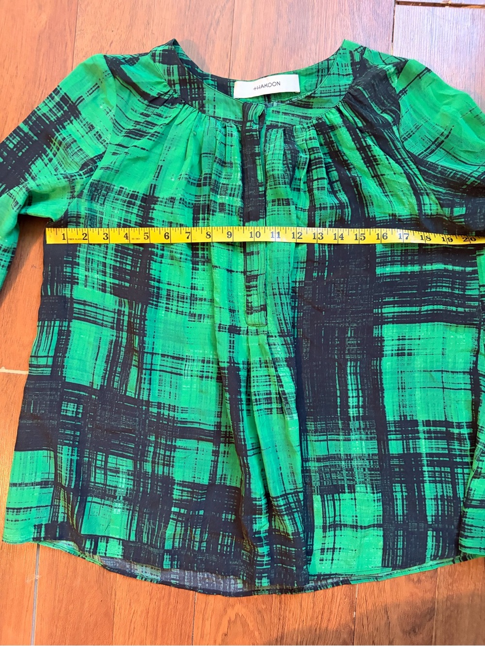 Thakoon silk abstract plaid blouse - Picture 9 of 10